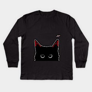 Atheist kitty paws Kids Long Sleeve T-Shirt